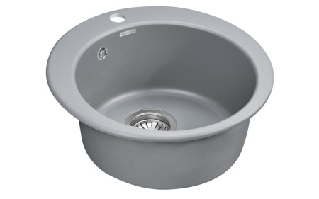 Кухонная мойка Paulmark GELEGEN 50 PM404800-GRM 48х48 цвет серый металлик